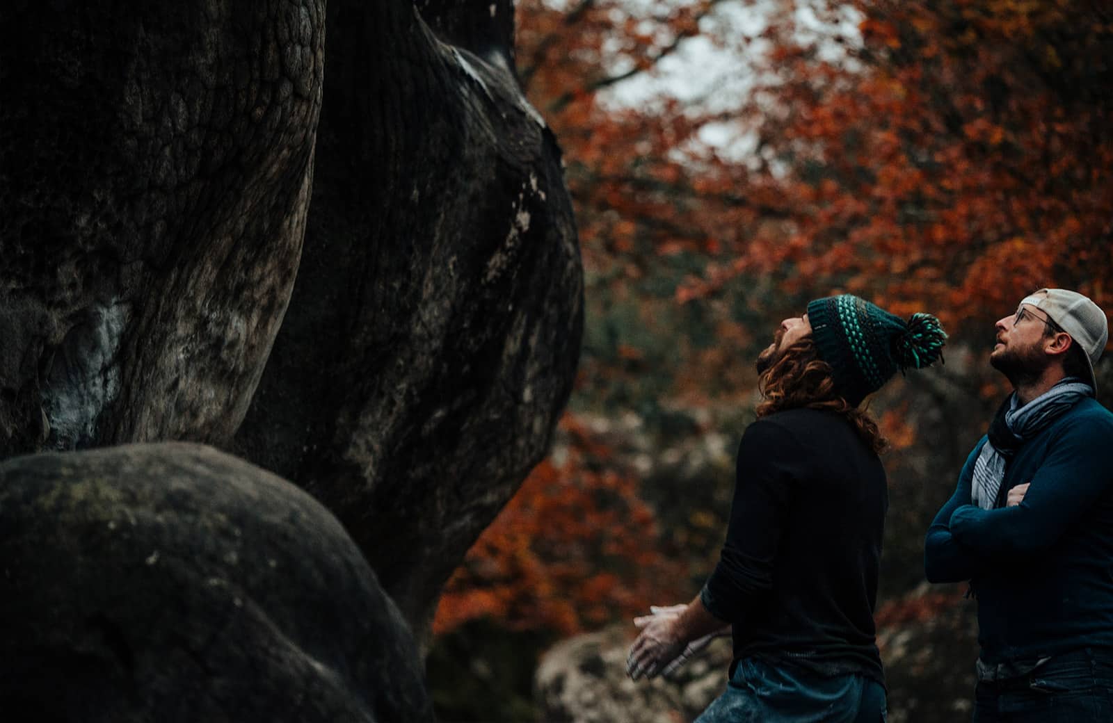 Isaac Caldiero in Climbing Fontainebleau- By Nathalie DuPre Commercial Photography